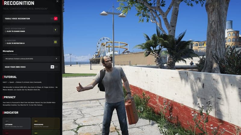 In-Game Settings Panel