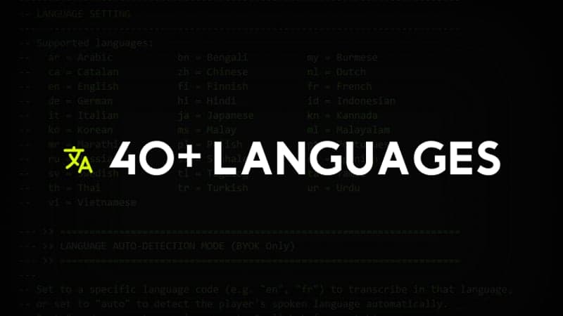 40+ Language Support